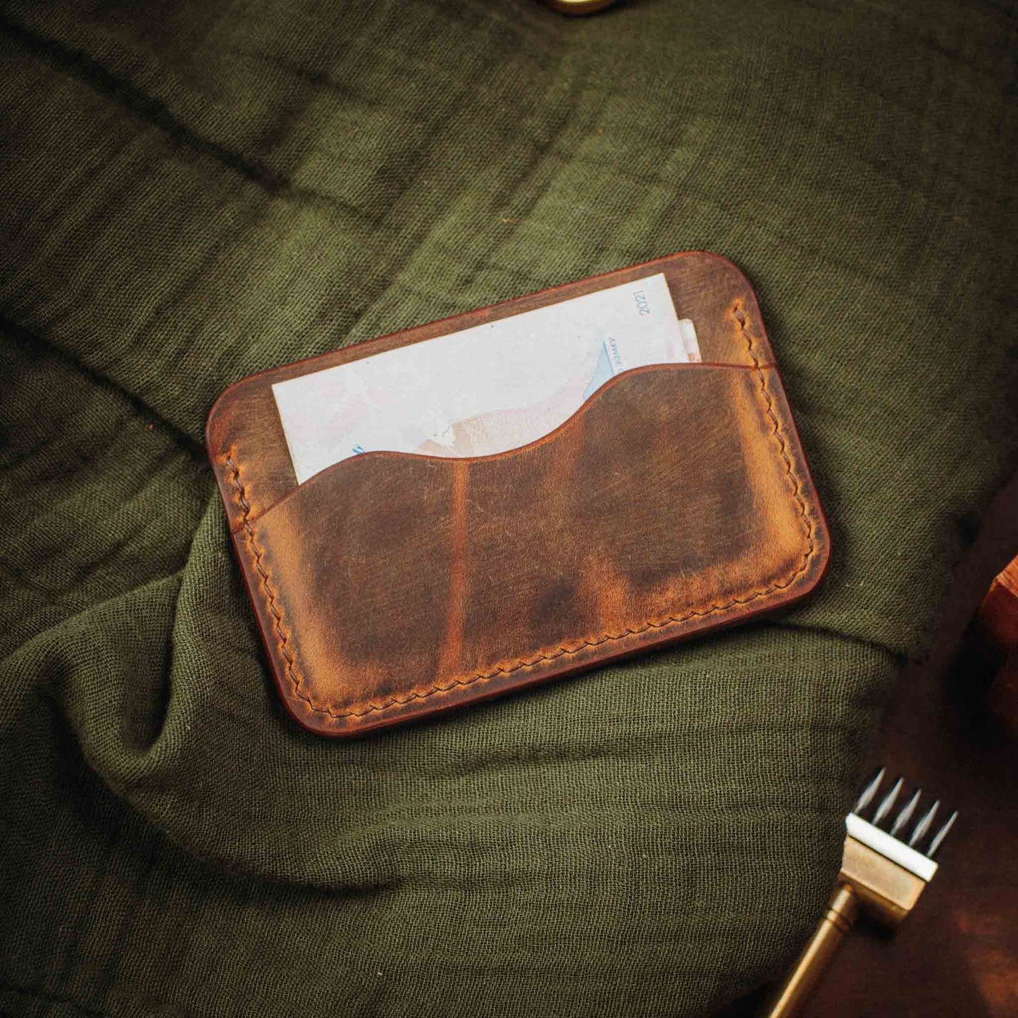 Drunken Boatswain v2 - Slim EDC Leather Wallet