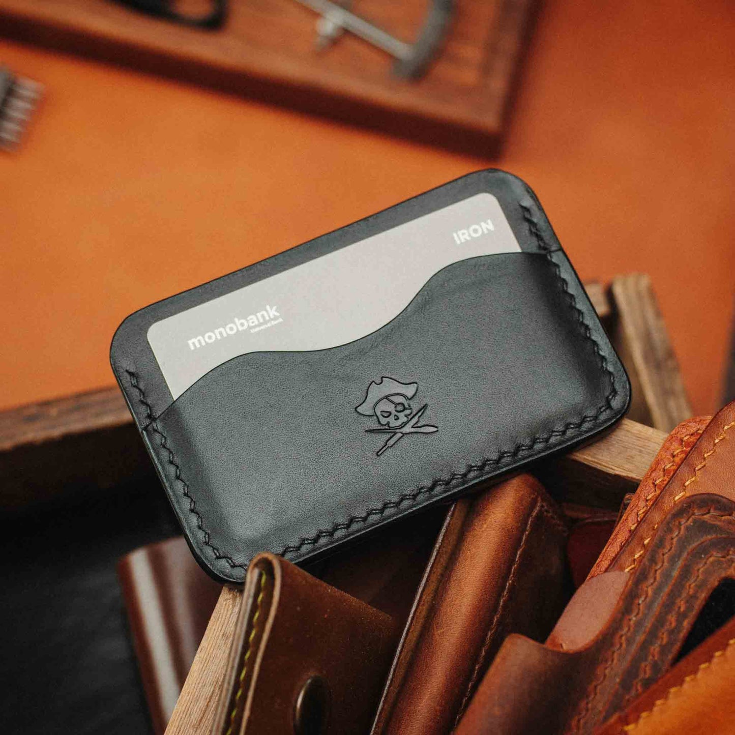 Drunken Boatswain v2 - Slim EDC Leather Wallet