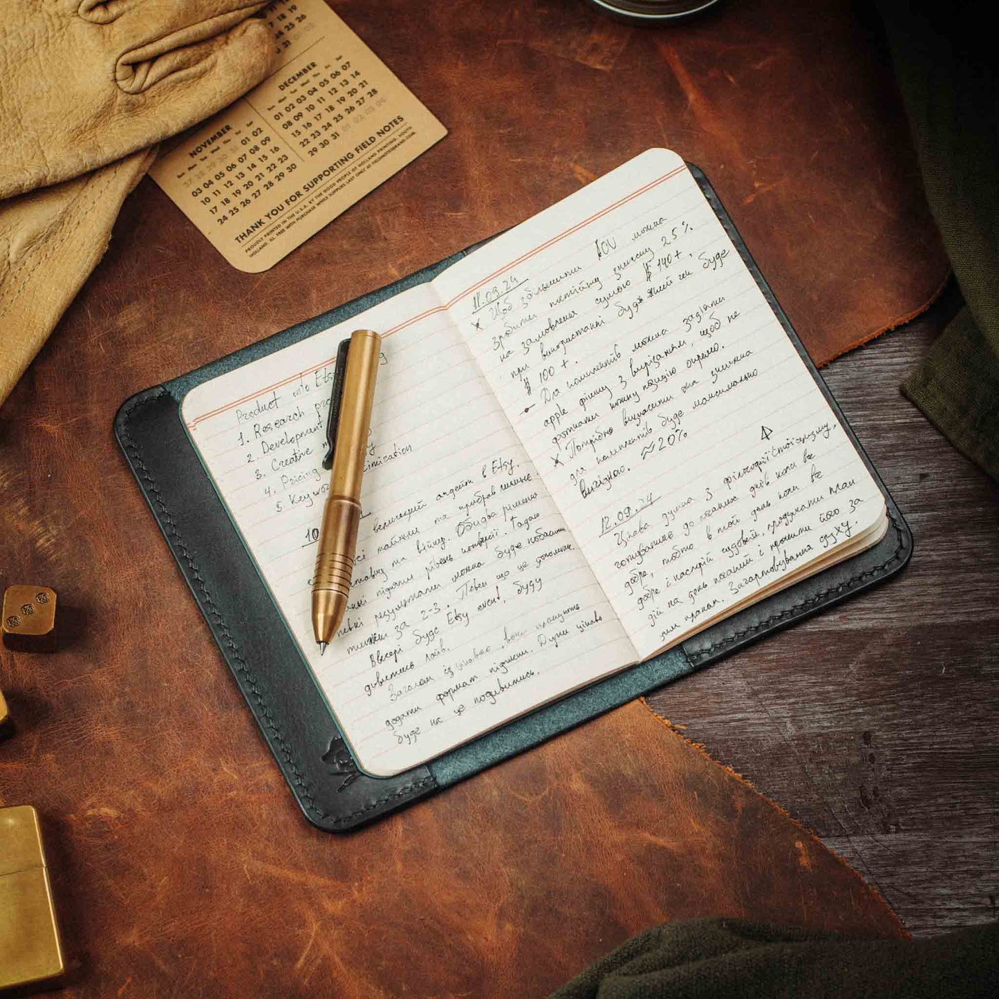 Navigator - Leather EDC Field Notes Cover