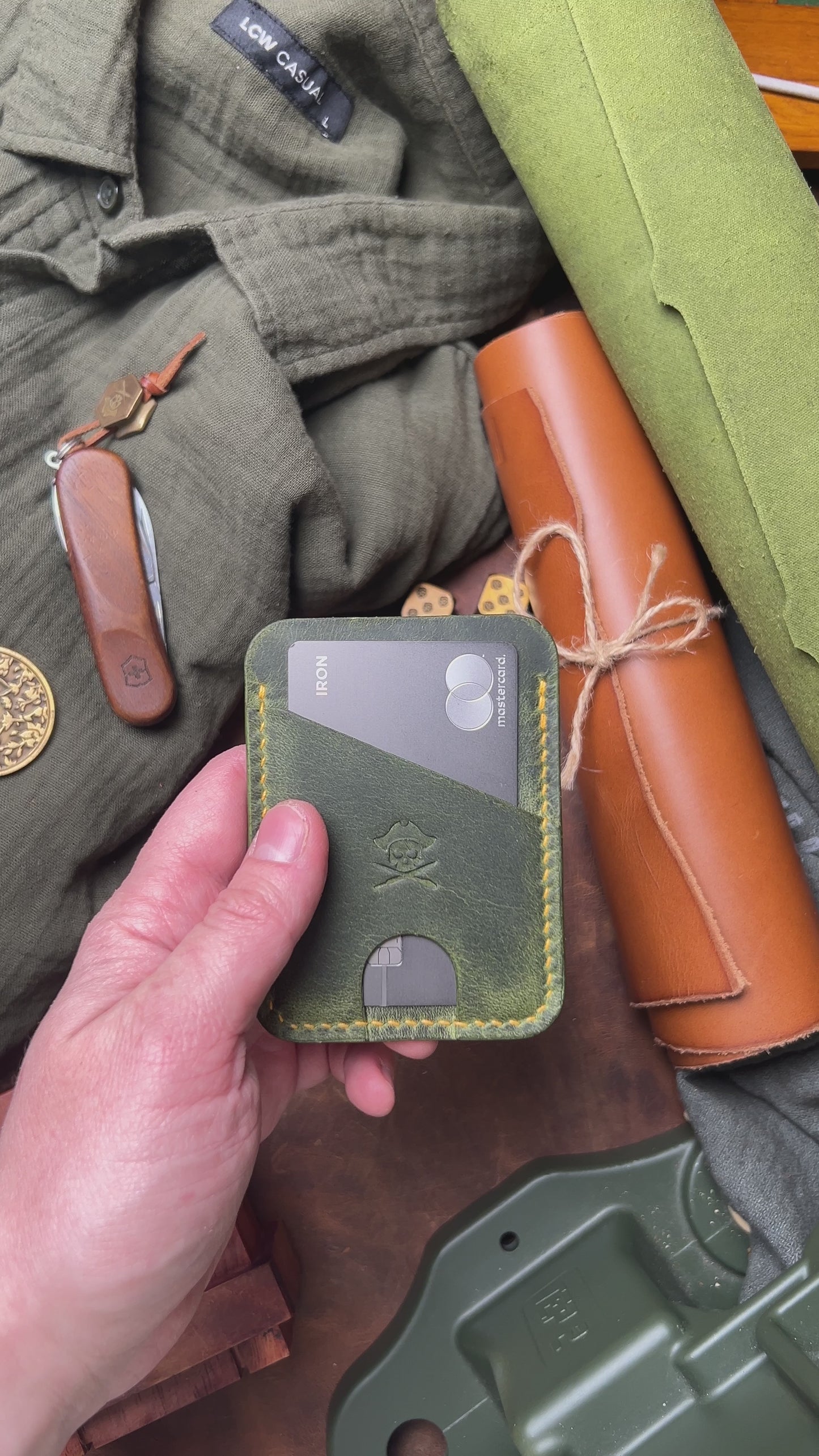 Minimalist Leather Wallet - Boatswain v4 | Slim Card Holder | EDC