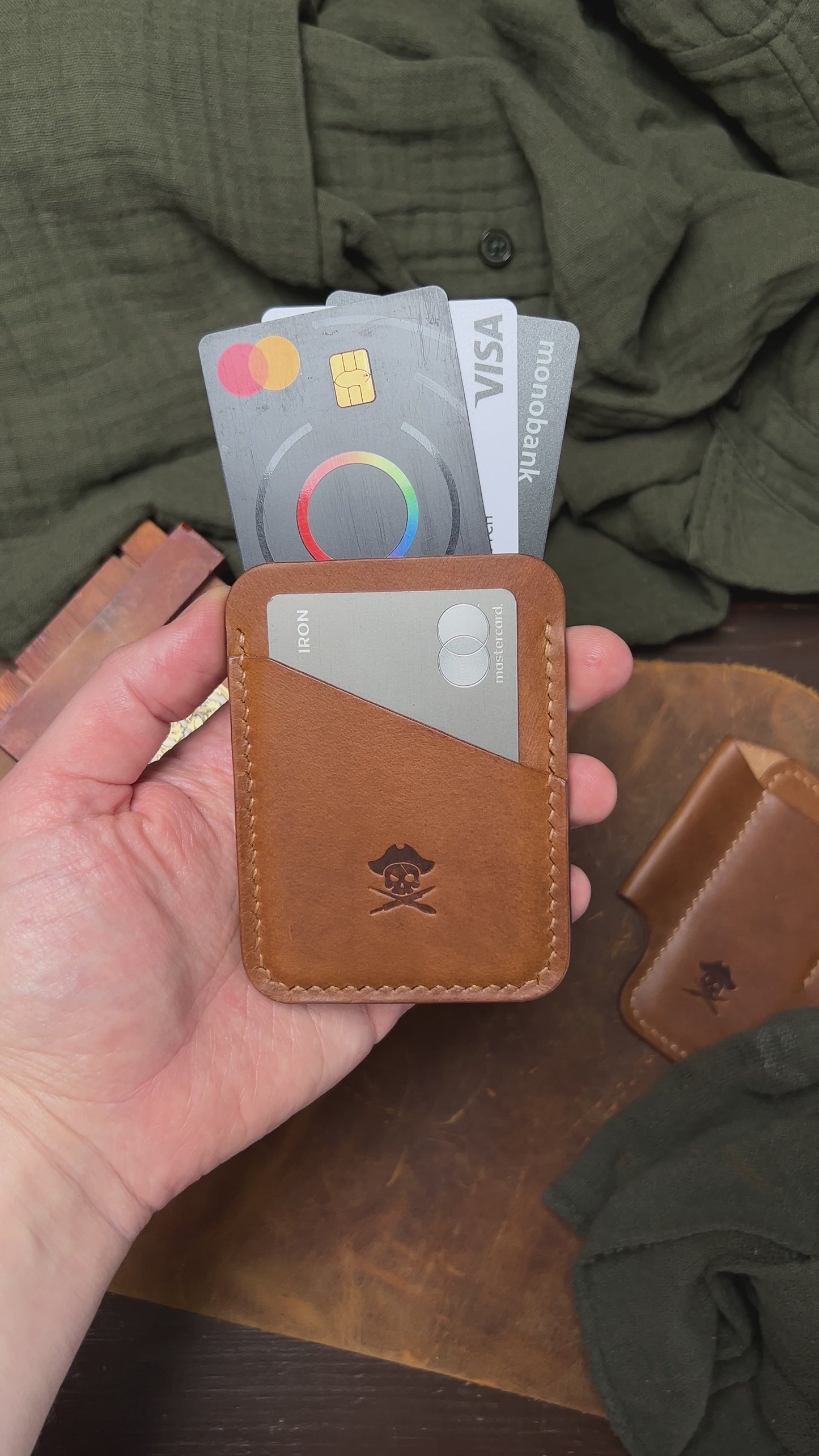Slim Leather Wallet - Boatswain v3 | Minimalist Card Holder | EDC
