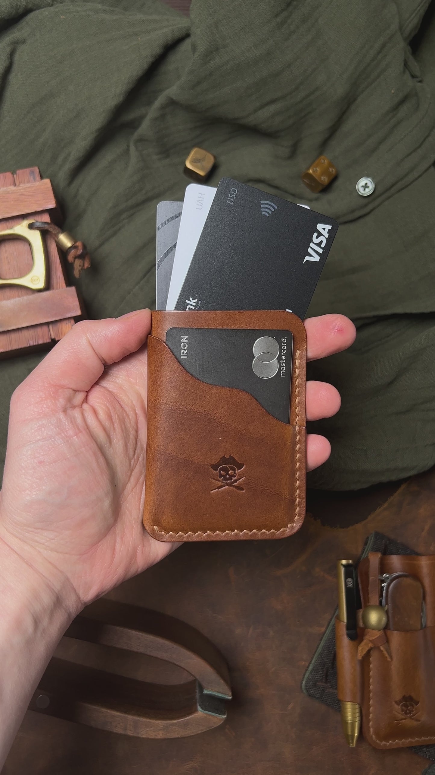 Slim Card Holder - Venturer v2 | Minimalist Leather Wallet | EDC