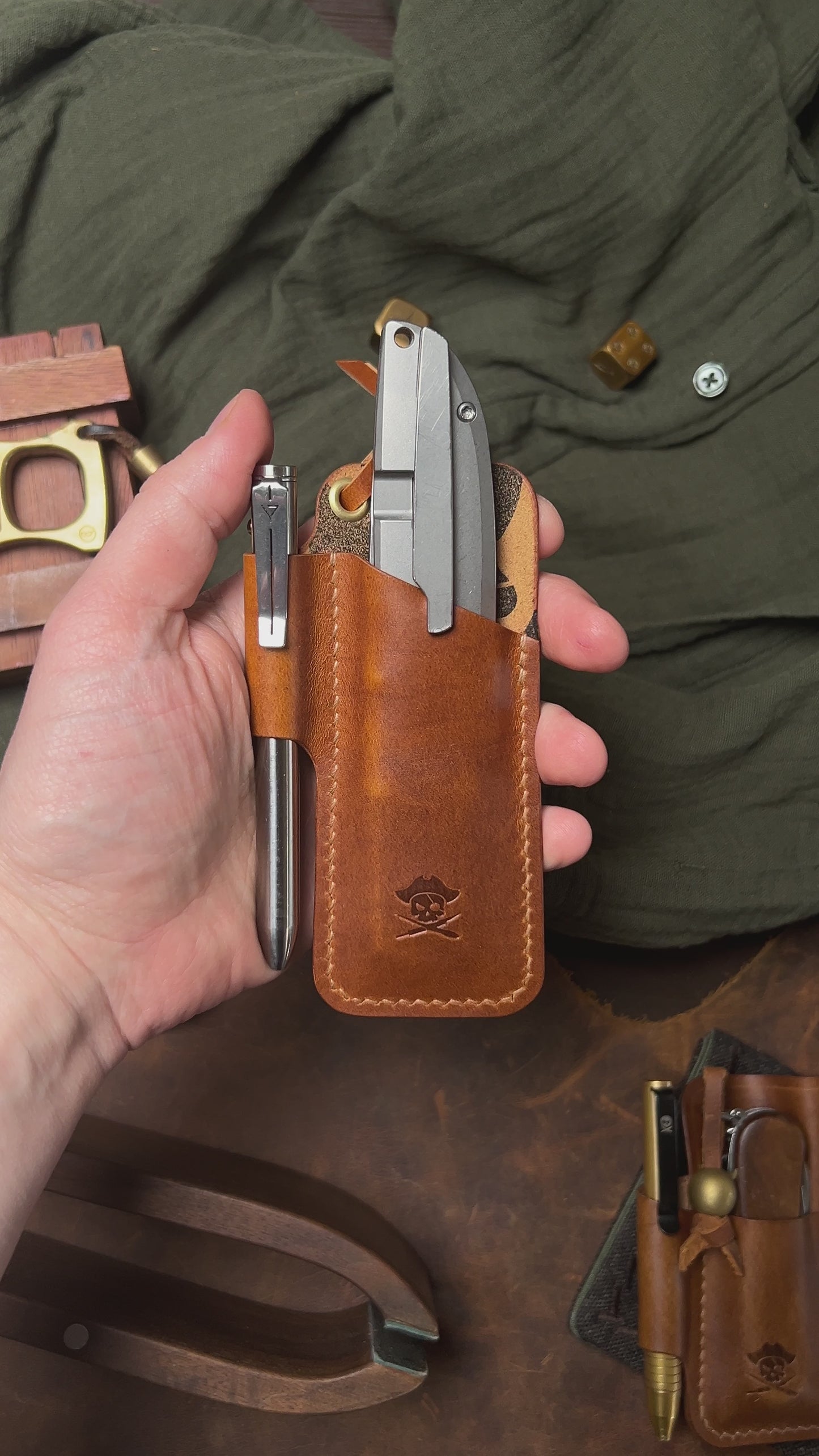 Knife Sheath - Sailor | Leather EDC | Pocket Knife Holder