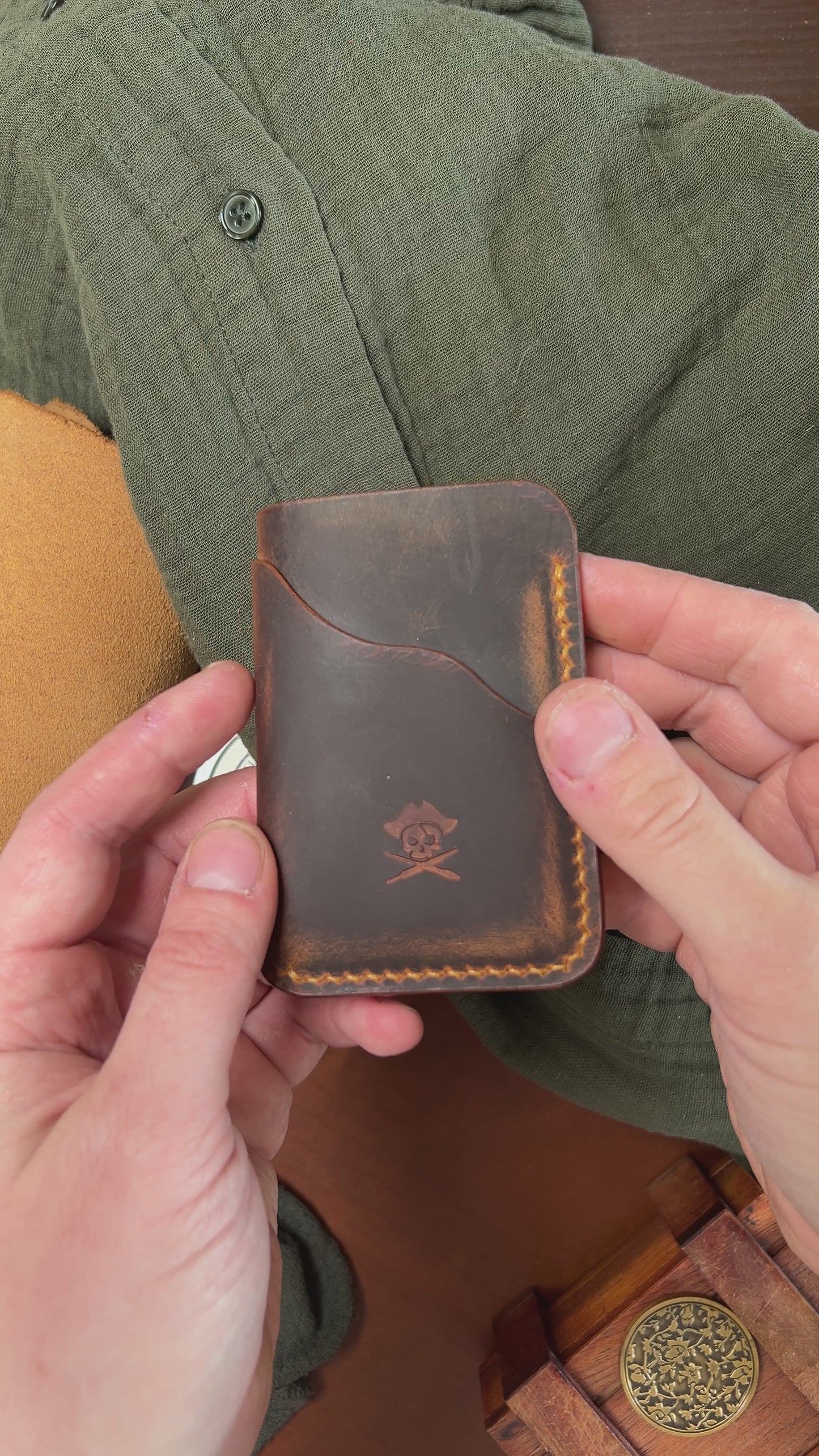 Slim Card Holder - Venturer v2 | Minimalist Leather Wallet | EDC