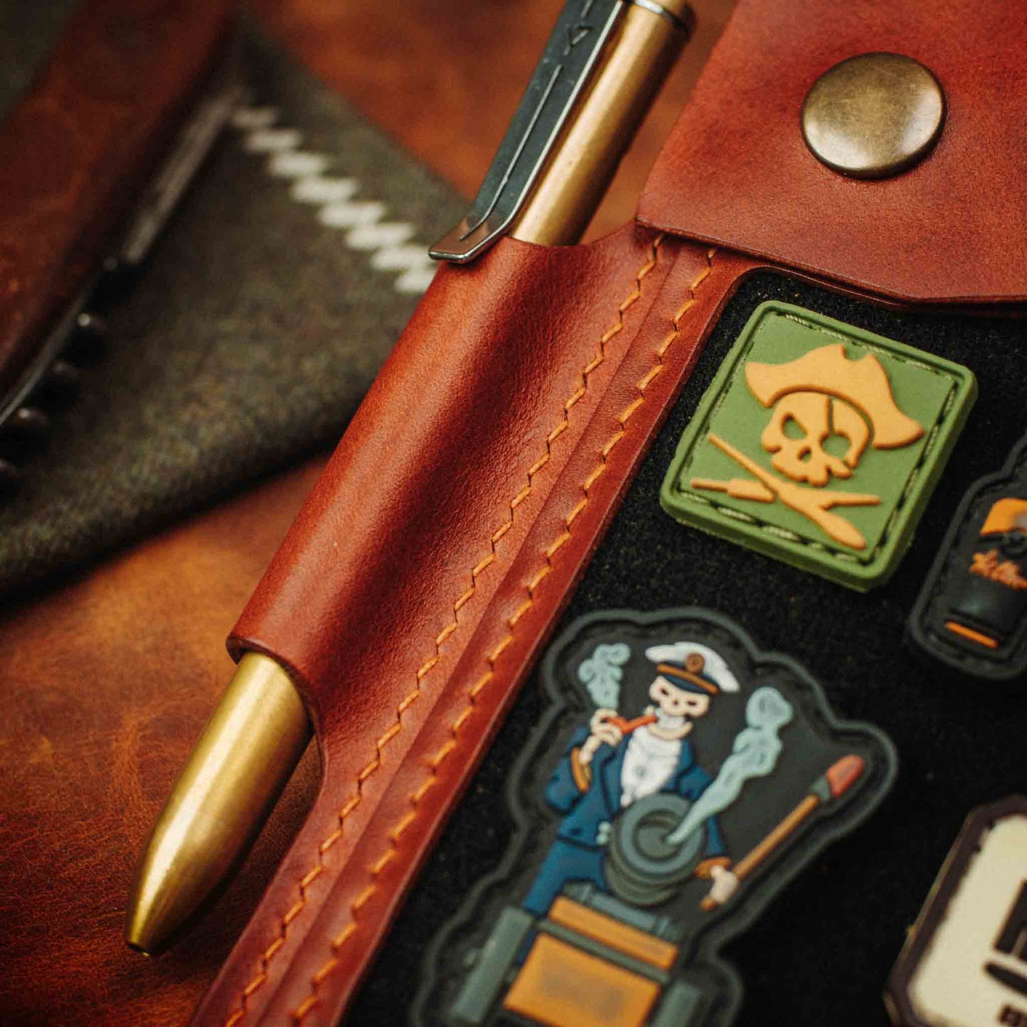 Steersman - Leather EDC Velcro Journal Cover