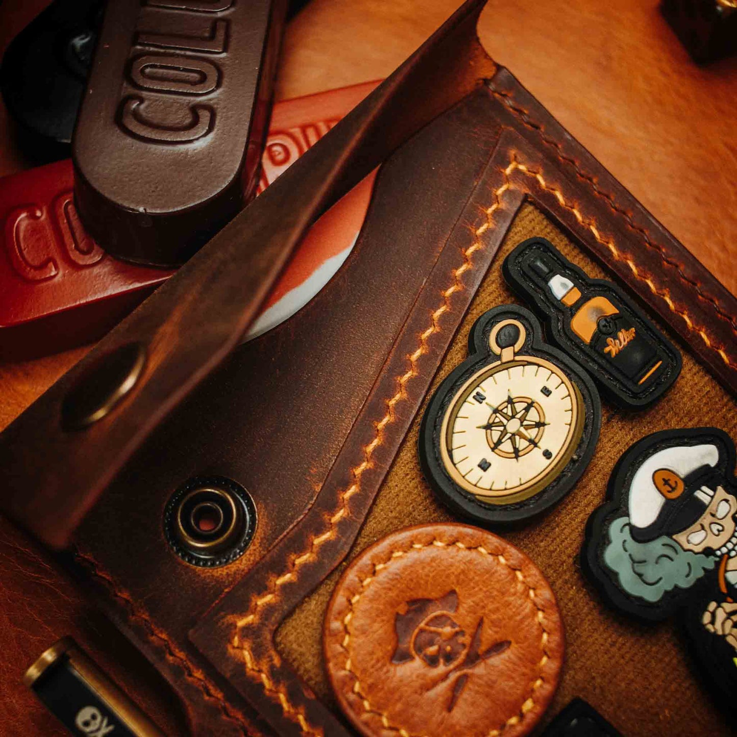 Steersman - Leather EDC Velcro Journal Cover
