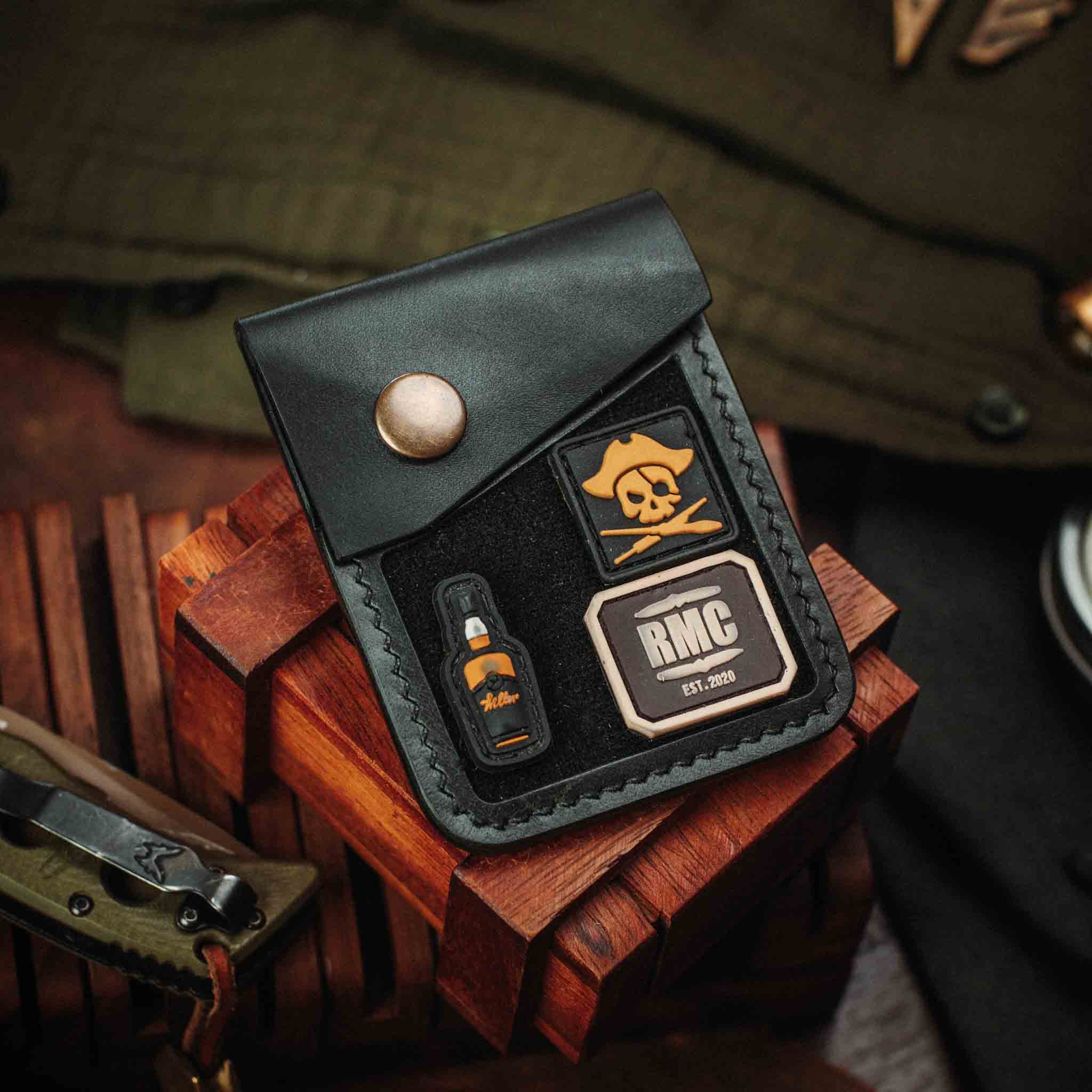 Voyager v2 - Flap EDC Leather Velcro Wallet - Pirate Goods