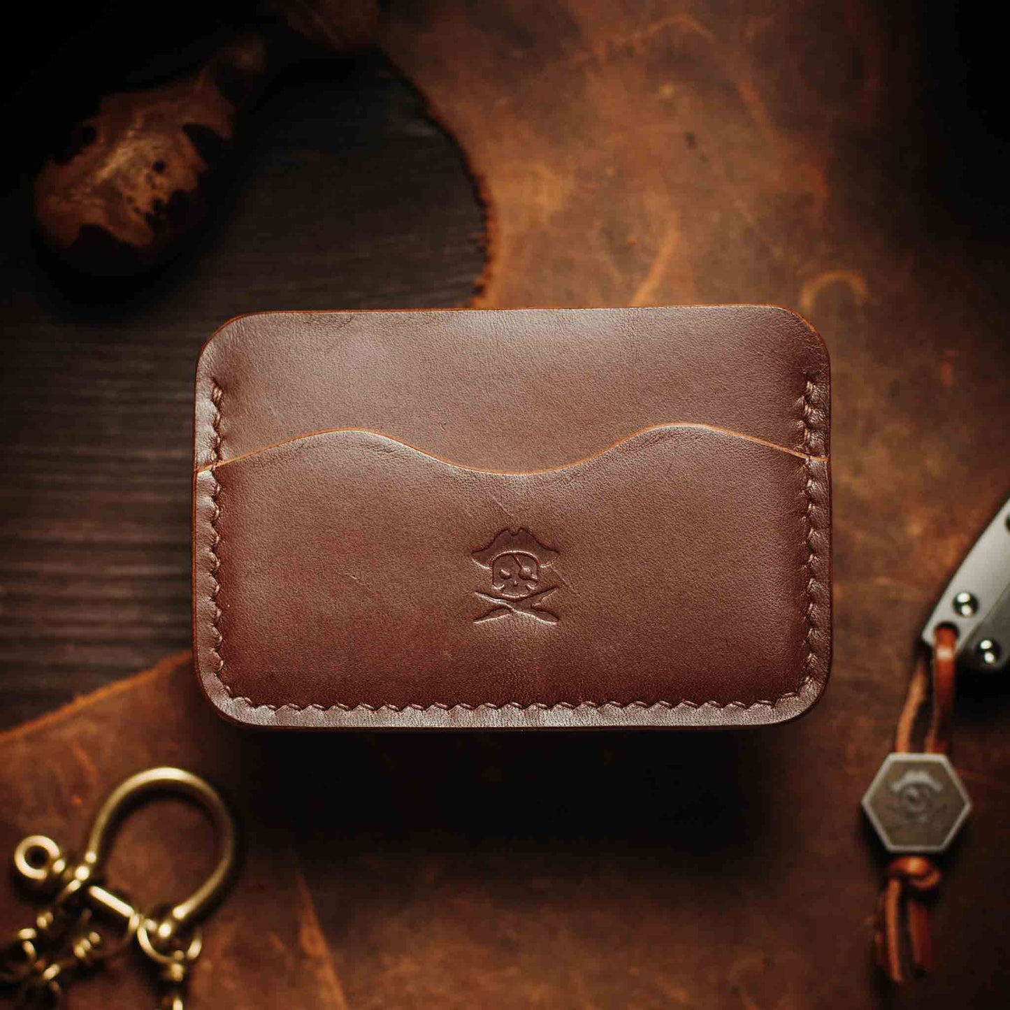 Drunken Boatswain v2 - Slim EDC Leather Wallet