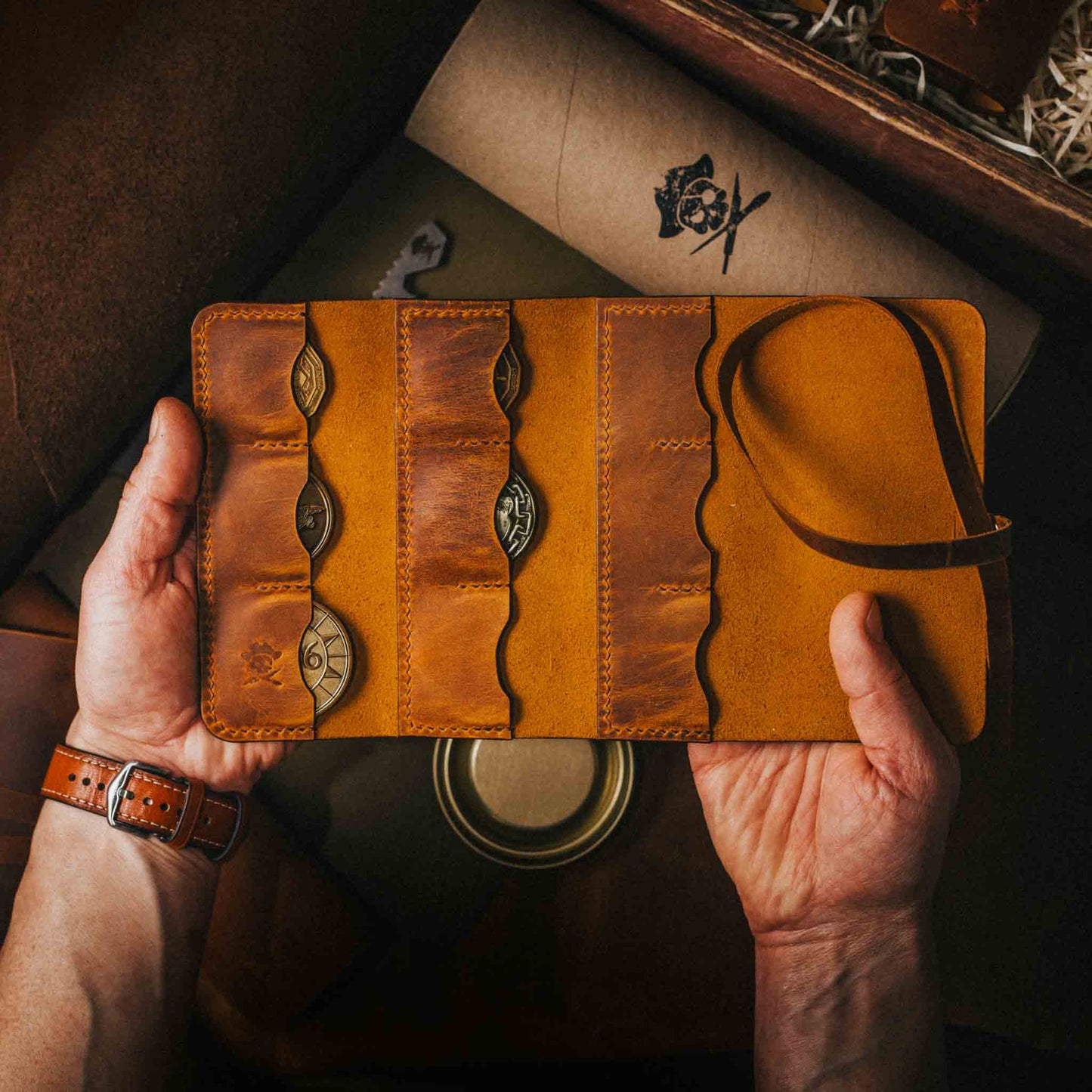 The Peso Pouch 9 - Challenge coin leather pouch