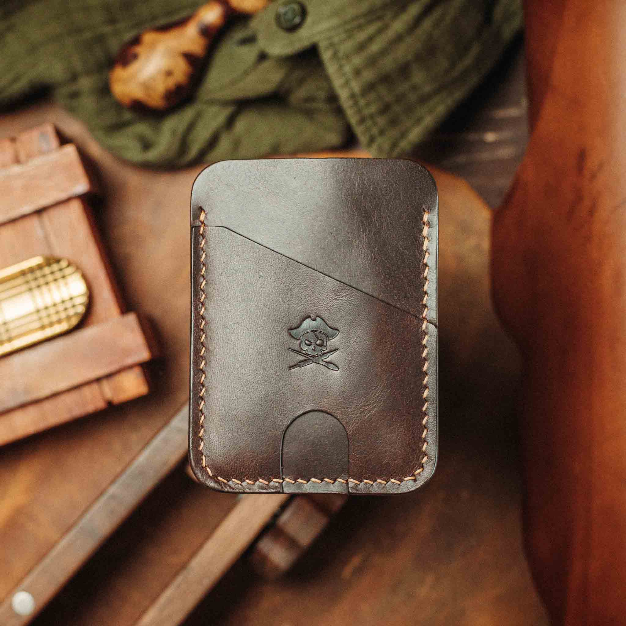 Minimalist Leather Slim Wallet – Pirate Goods Boatswain v4