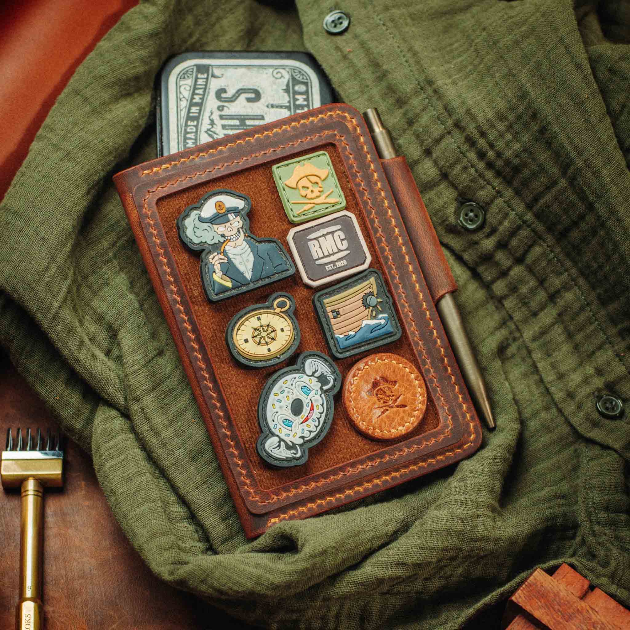 Passport Wallet with Velcro - Pirate Goods Quartermaster v2