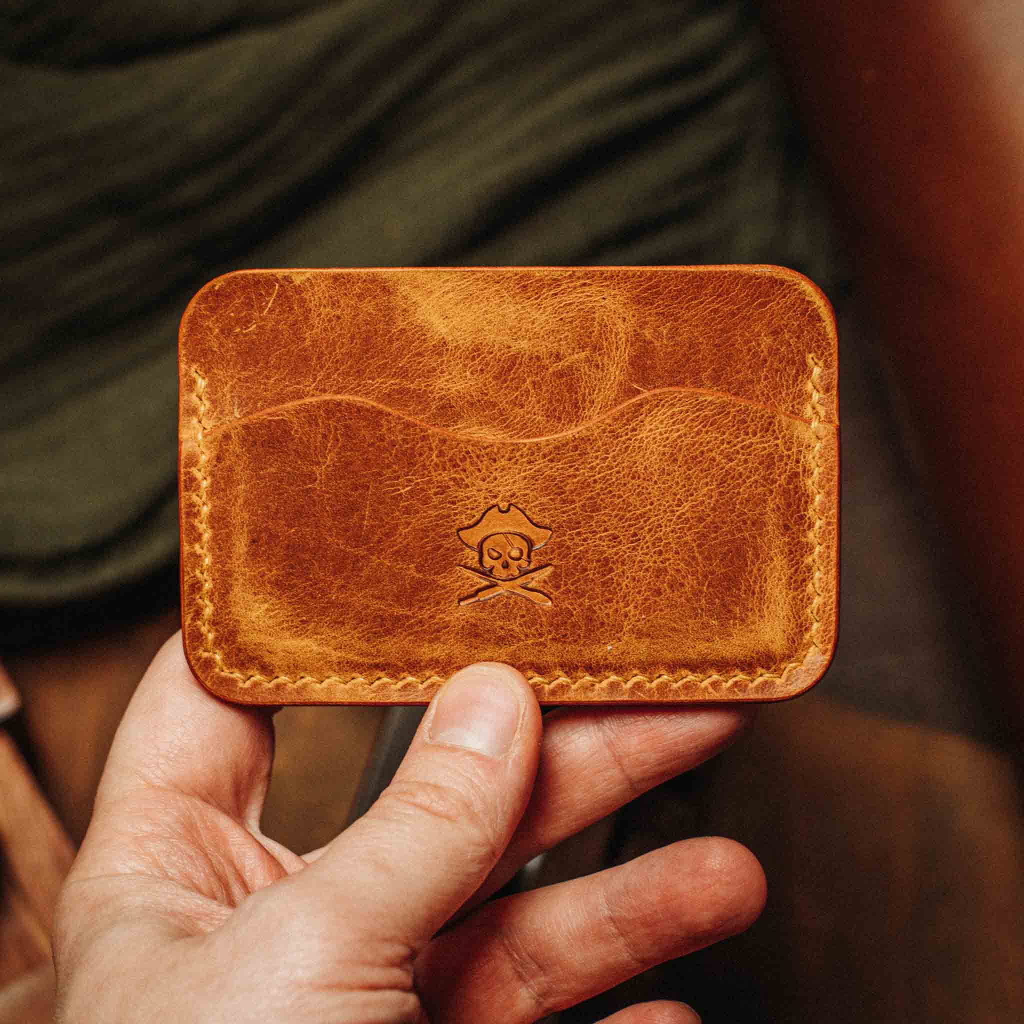 Drunken Boatswain v2 – Leather Card Holder | Pirate Goods