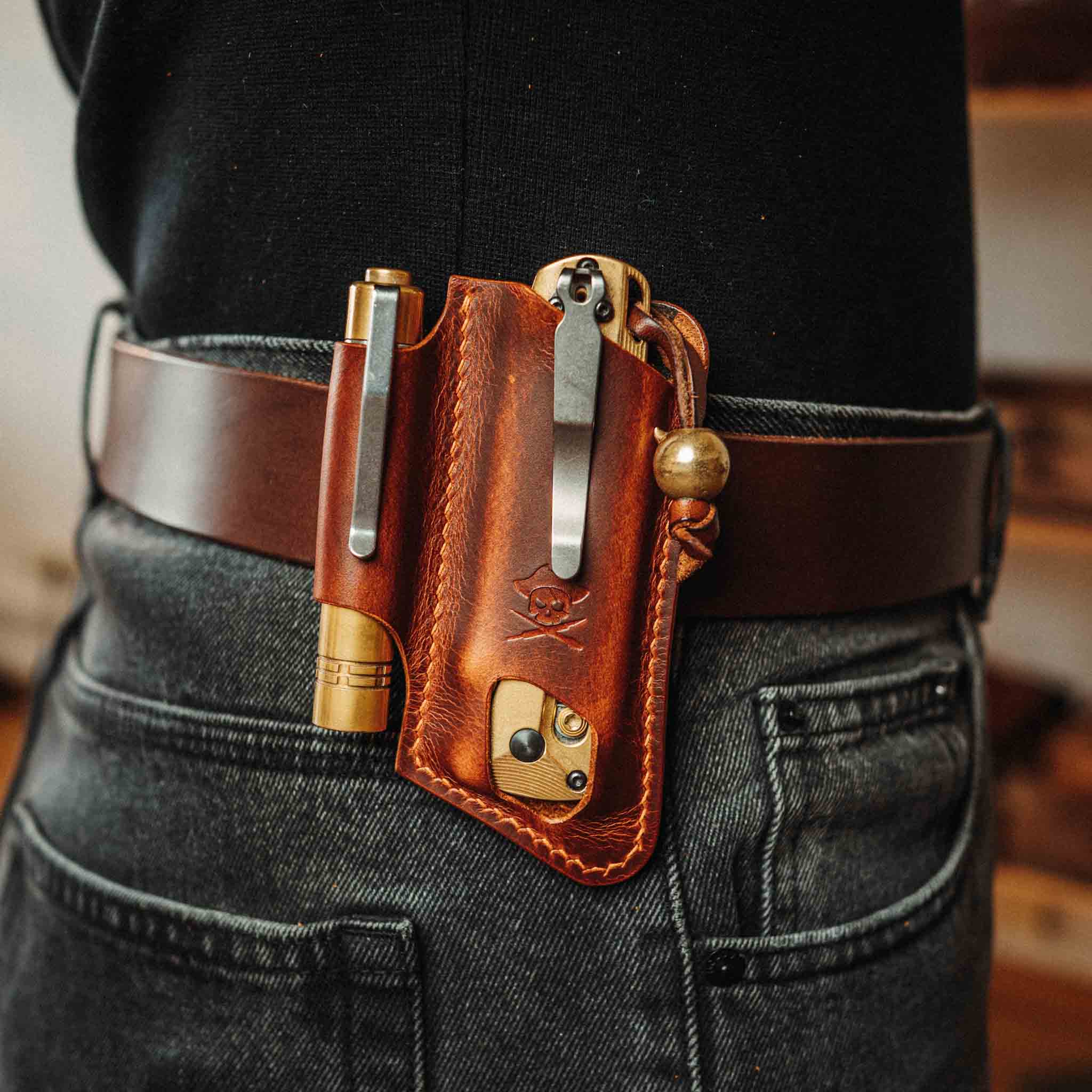Sailor v5 – Leather Knife Sheath with Belt Clip | Pirate Goods