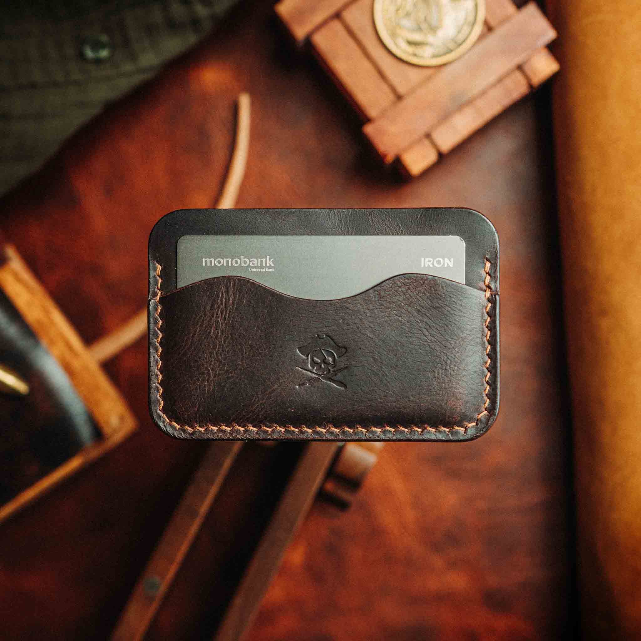 Drunken Boatswain v2 – Leather Card Holder | Pirate Goods