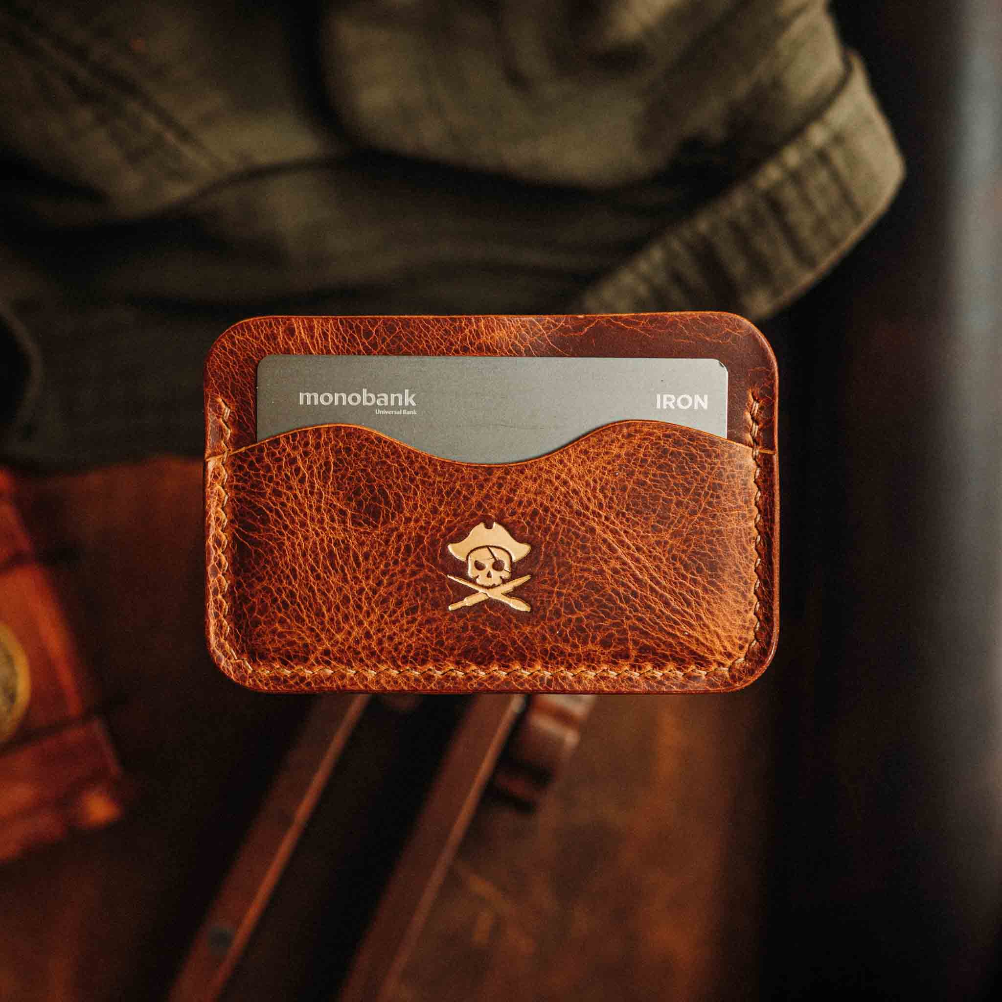 Minimalist Leather EDC Card Holder – Drunken Boatswain v2 Wallet