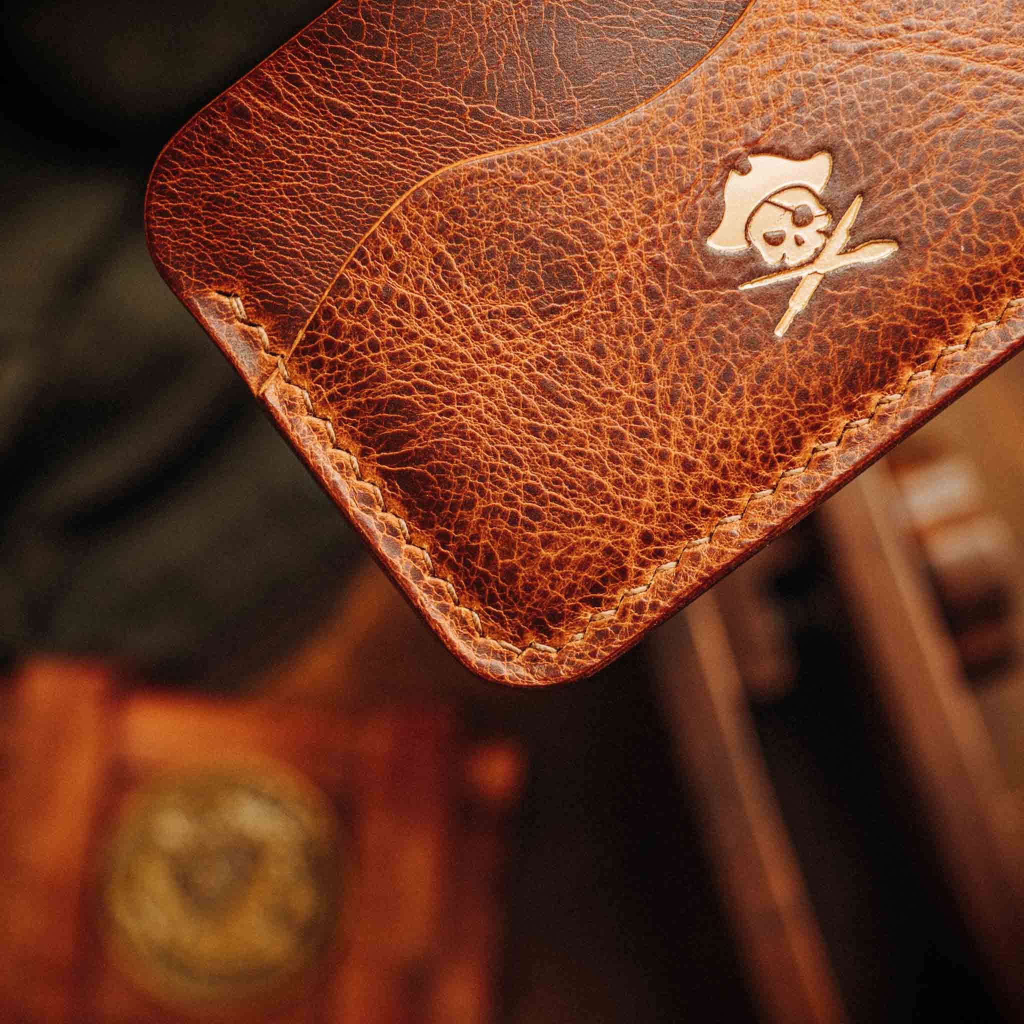 Drunken Boatswain v2 – Leather Card Holder | Pirate Goods