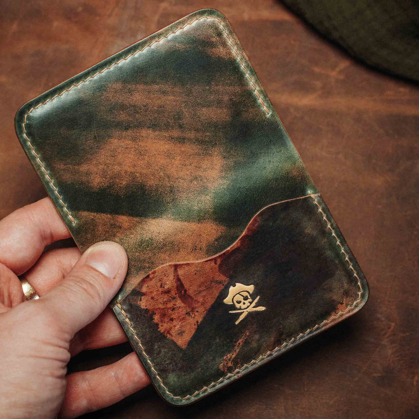 Admiral - Shell Cordovan in Marbled Green