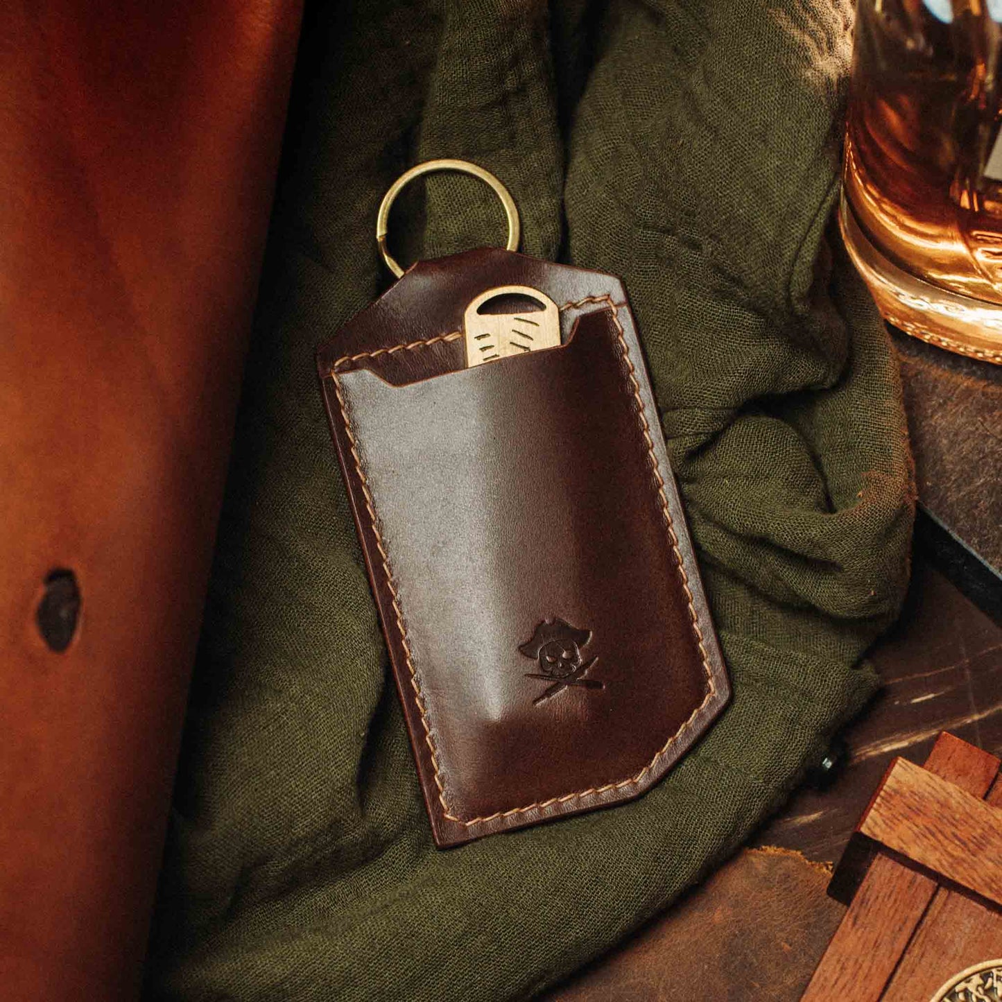 Patch Tag v2 - Handmade Leather Tag with Velcro