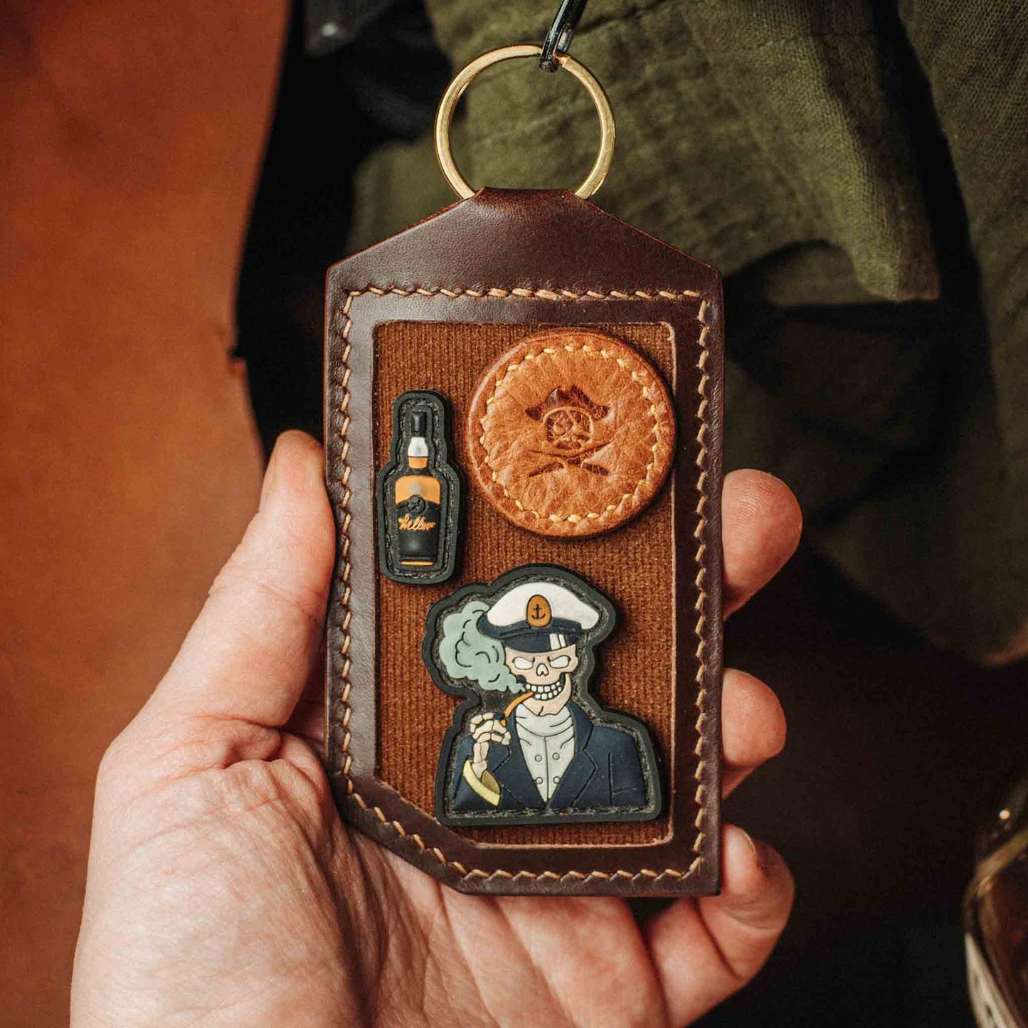 Patch Tag v2 - Handmade Leather Tag with Velcro