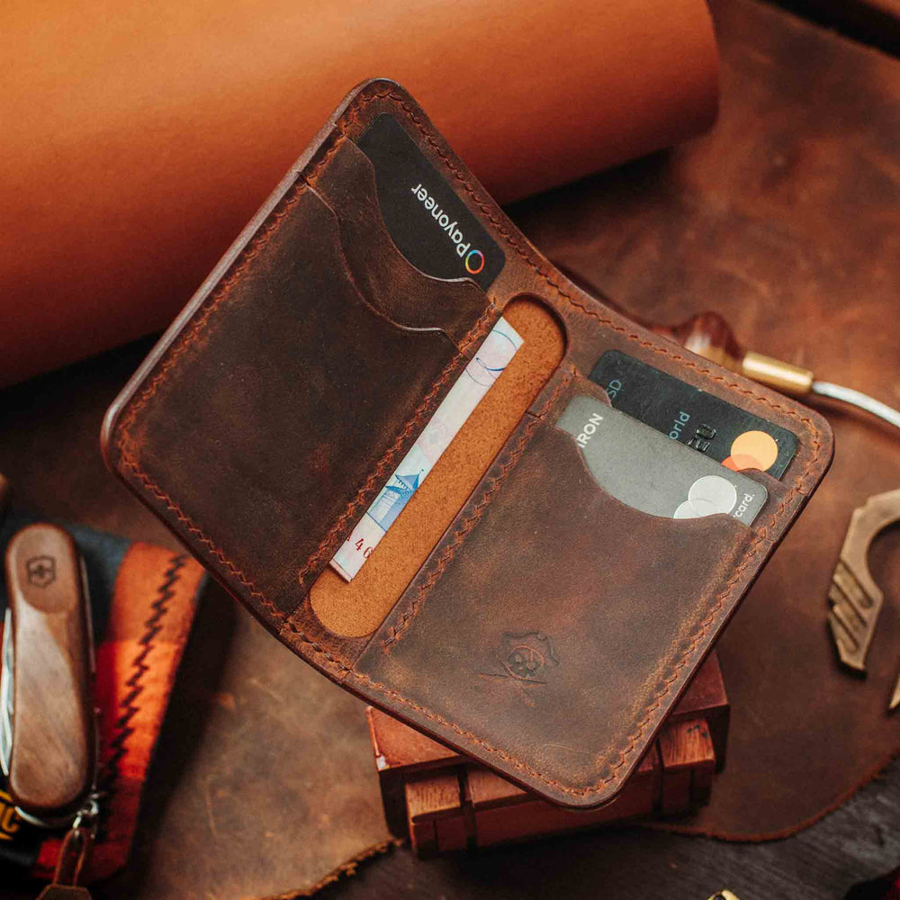 Buccaneer - Bifold Slim EDC Leather Wallet - Pirate Goods