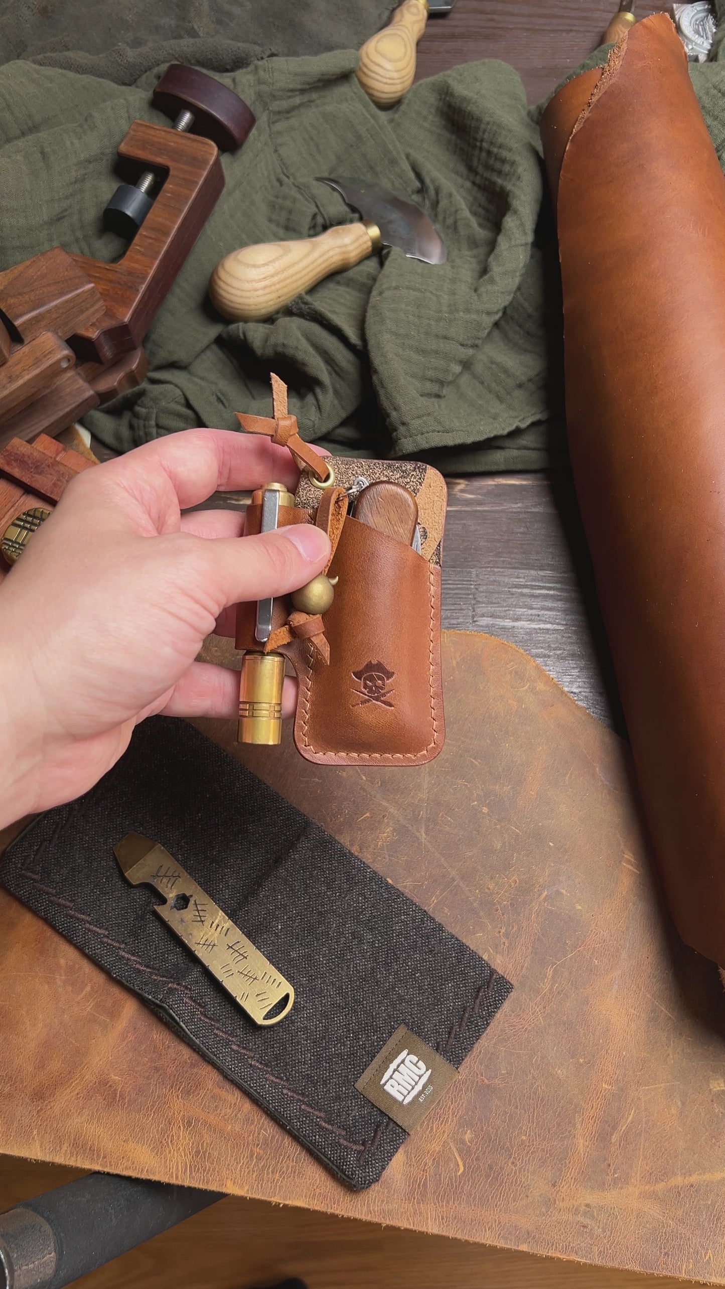 Knife Sheath - Sailor | Leather EDC | Pocket Knife Holder