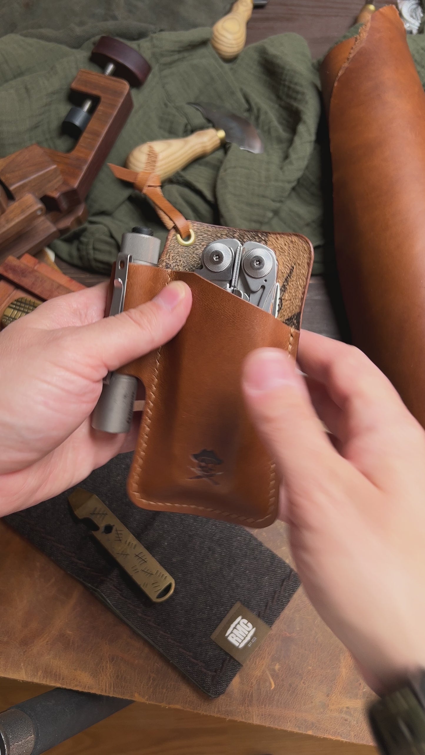 Knife Sheath - Sailor | Leather EDC | Pocket Knife Holder