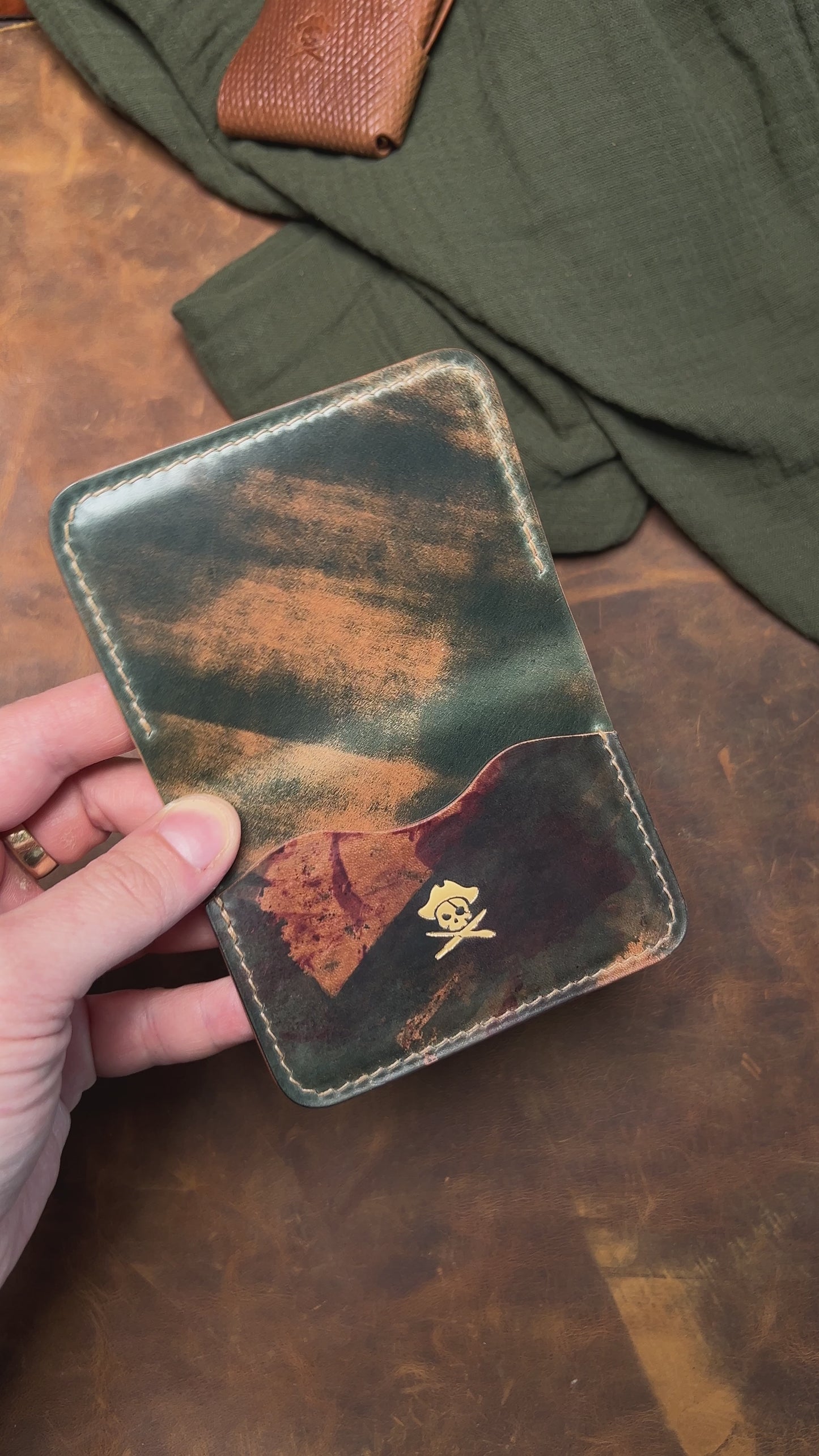 Admiral - Shell Cordovan in Marbled Green