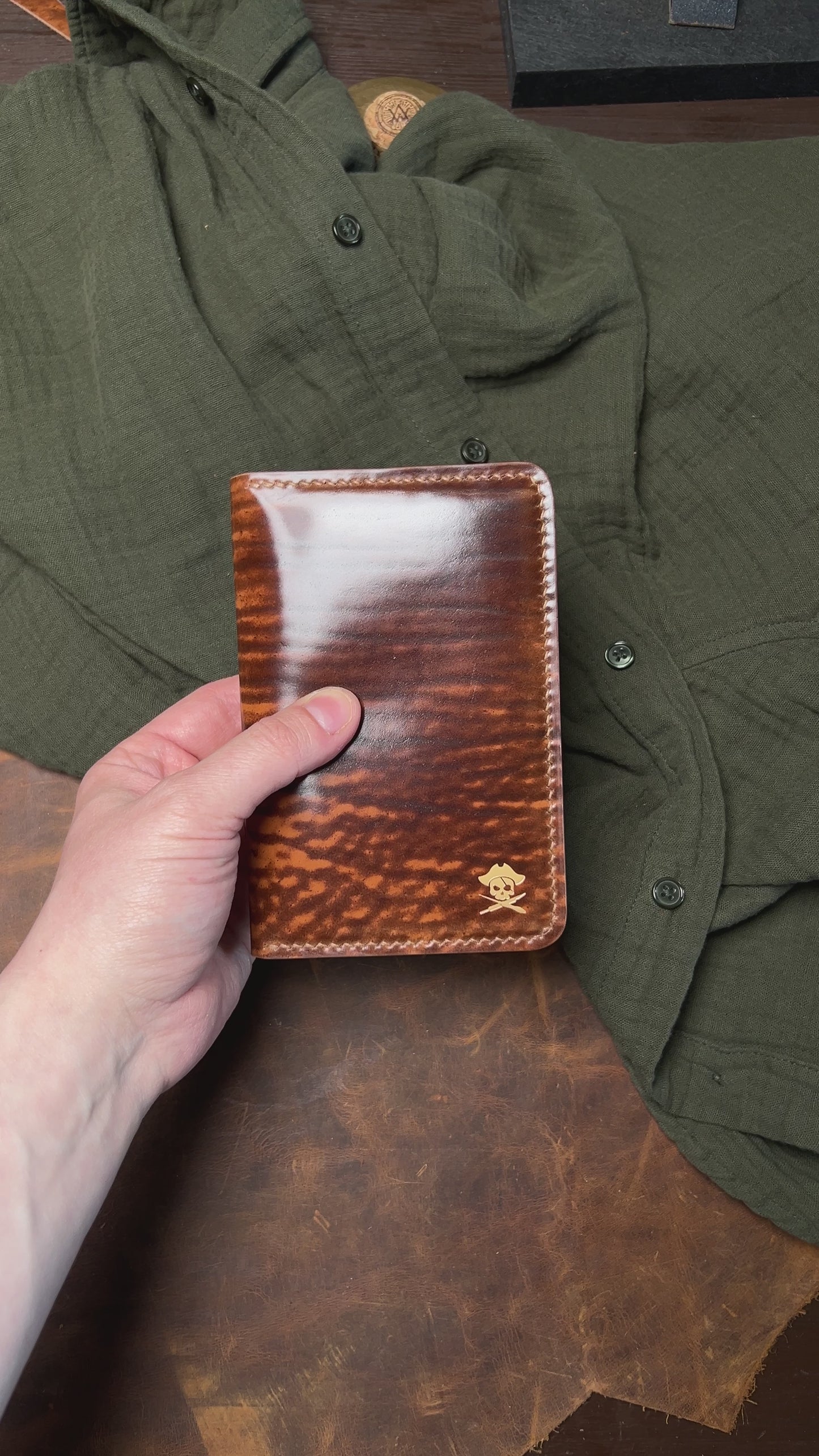 Quartermaster - Shell Cordovan in Marbled Brown