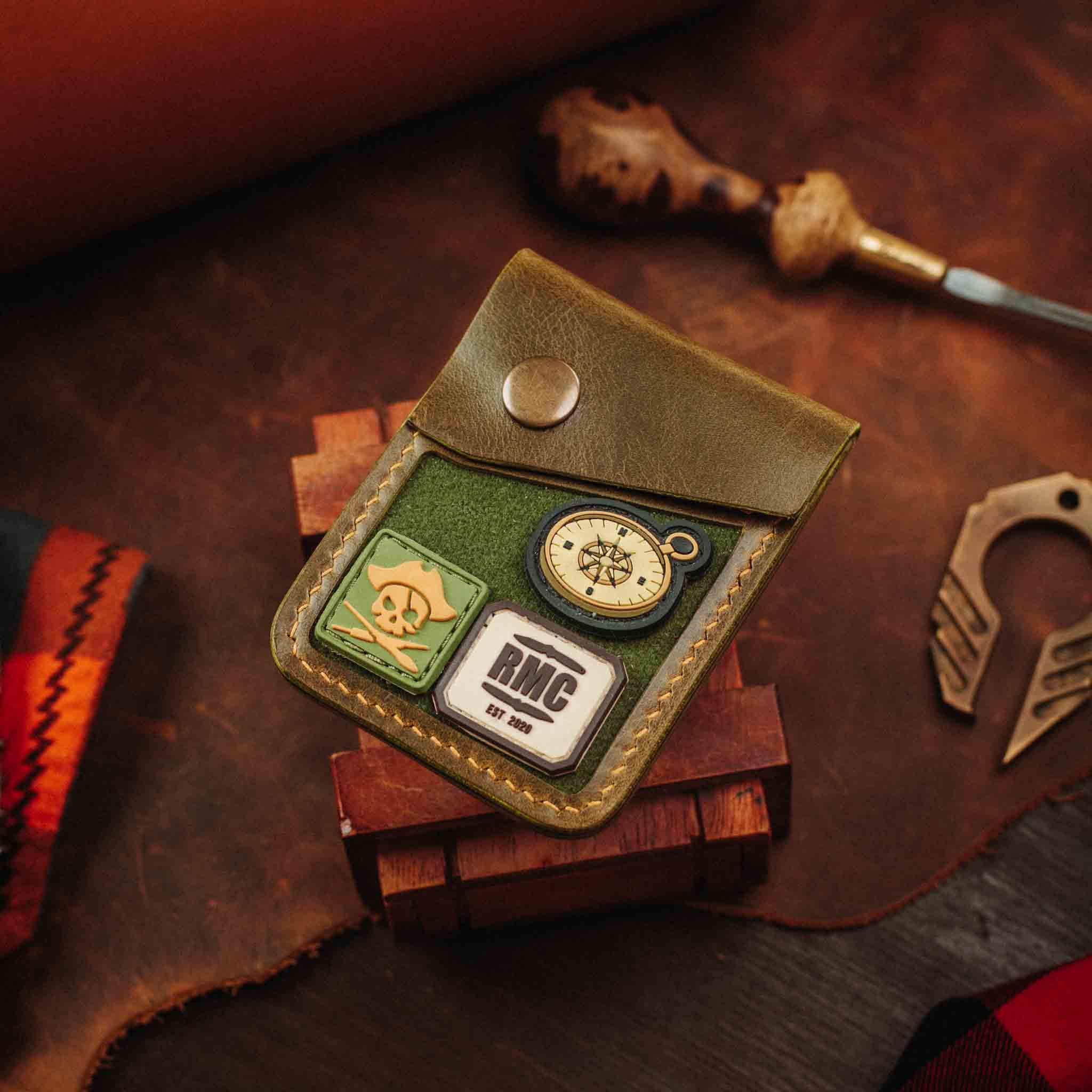 Voyager v2 – Leather Velcro Patch Wallet | Pirate Goods - Pirate Goods