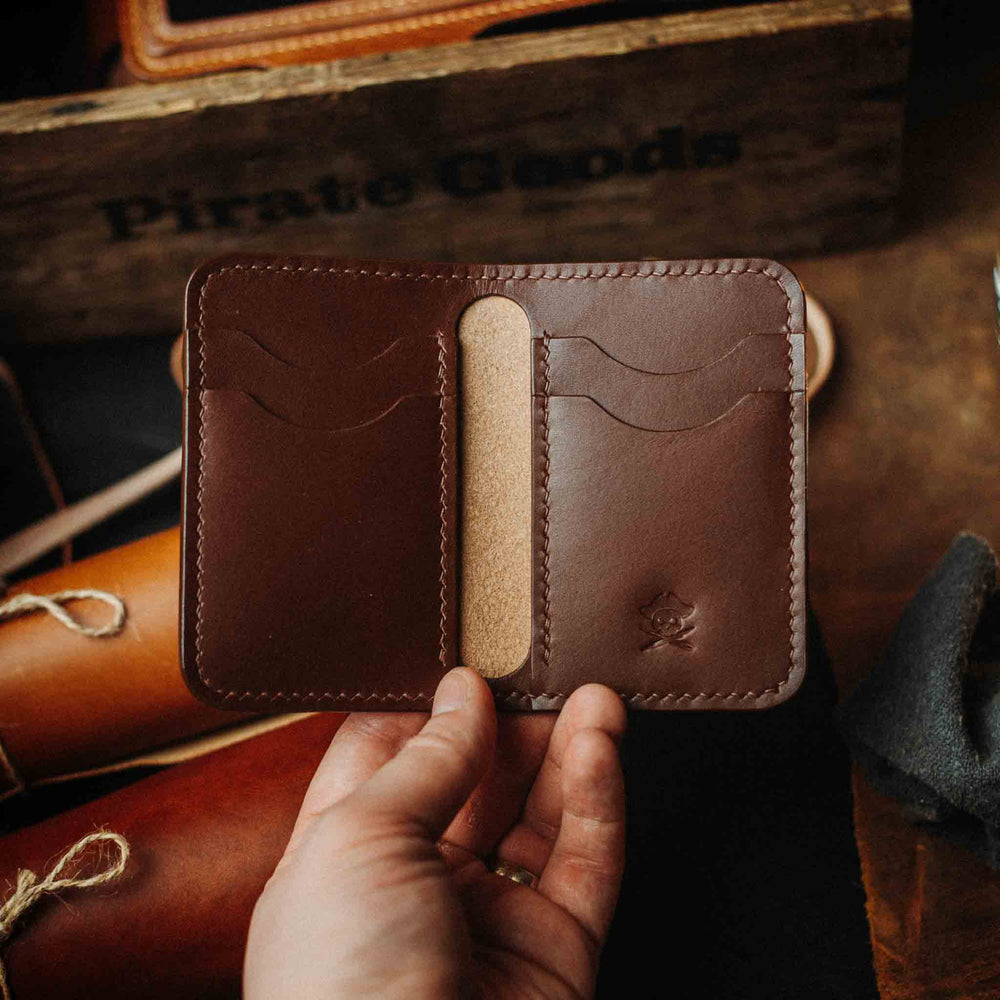 Buccaneer - Bifold Slim EDC Leather Wallet - Pirate Goods