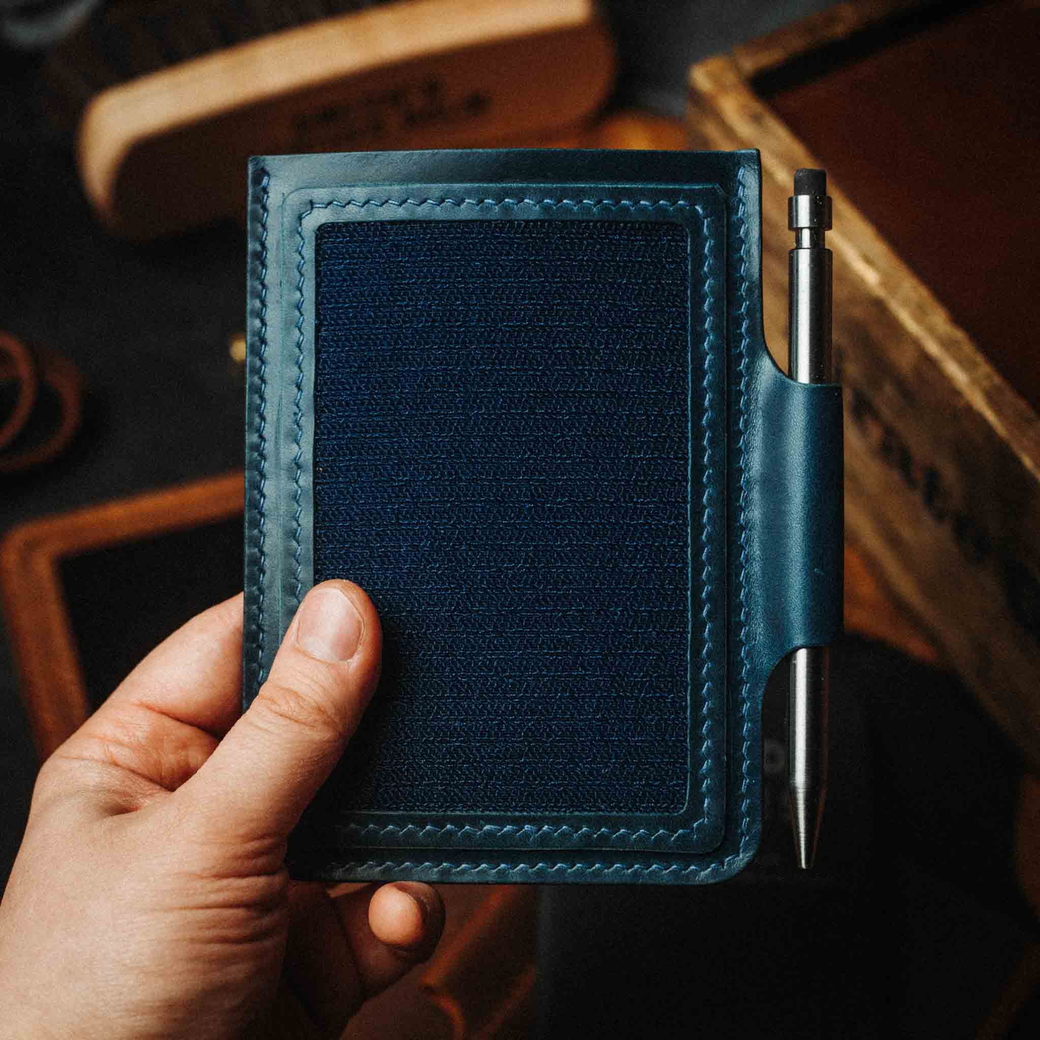 The Helmsman - Leather journal hotsell cover with a velcro panel