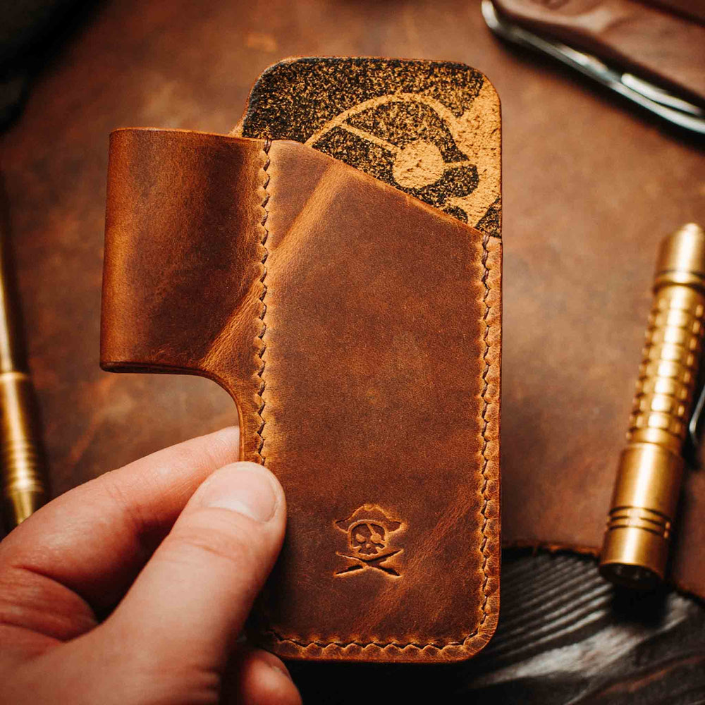 The First Mate Fatty - Pocket Leather EDC Organizer - Pirate Goods