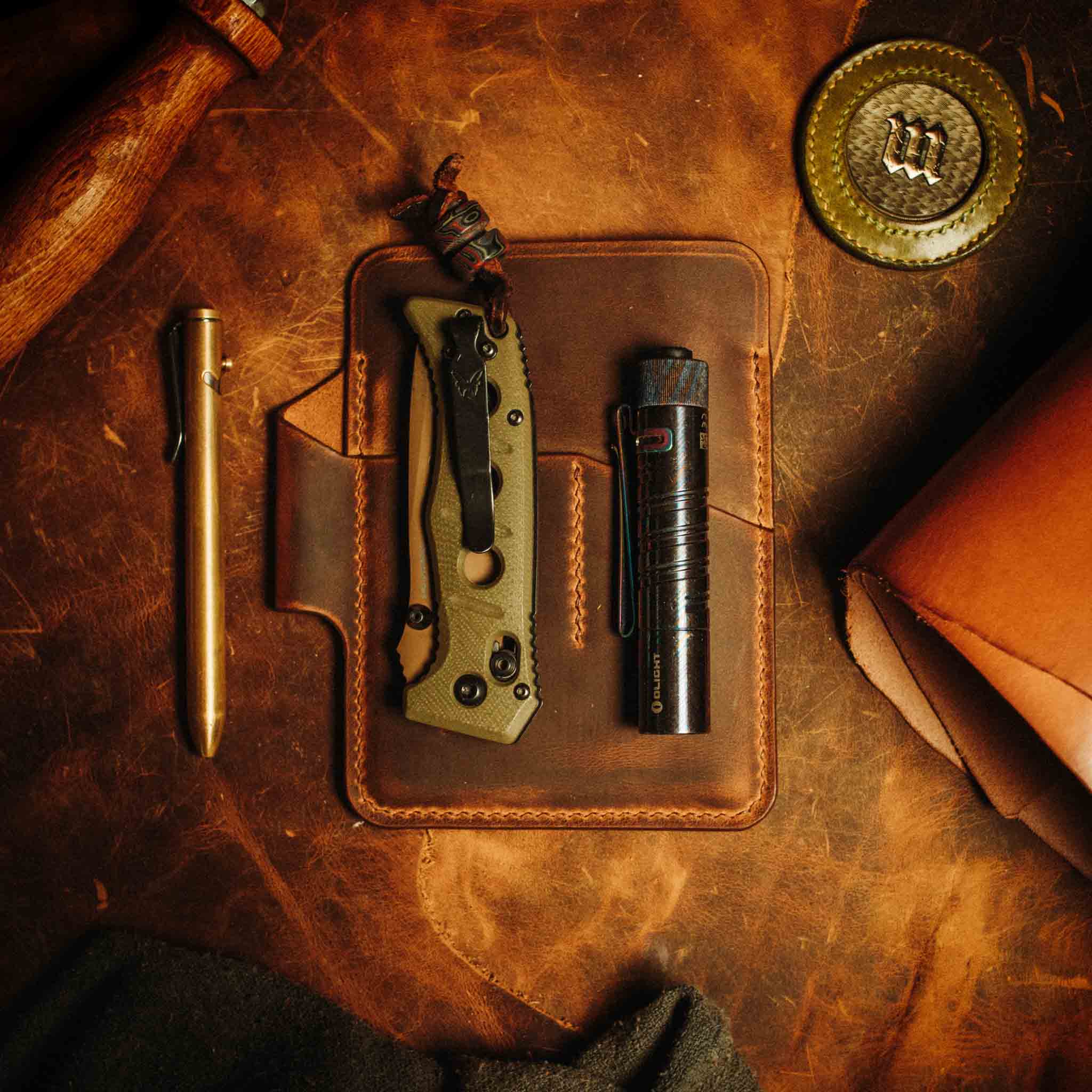 The First Mate Fatty - Pocket Leather EDC Organizer - Pirate Goods